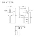 Van xả tiểu INAX OKU-AT131SD cảm ứng dùng pin - Ảnh 2