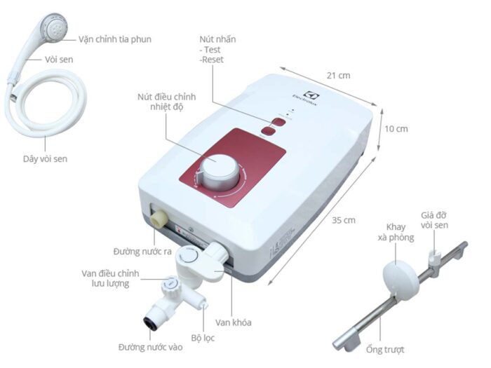 Máy nước nóng trực tiếp ELECTROLUX EWE451GX-DWR - Ảnh 2
