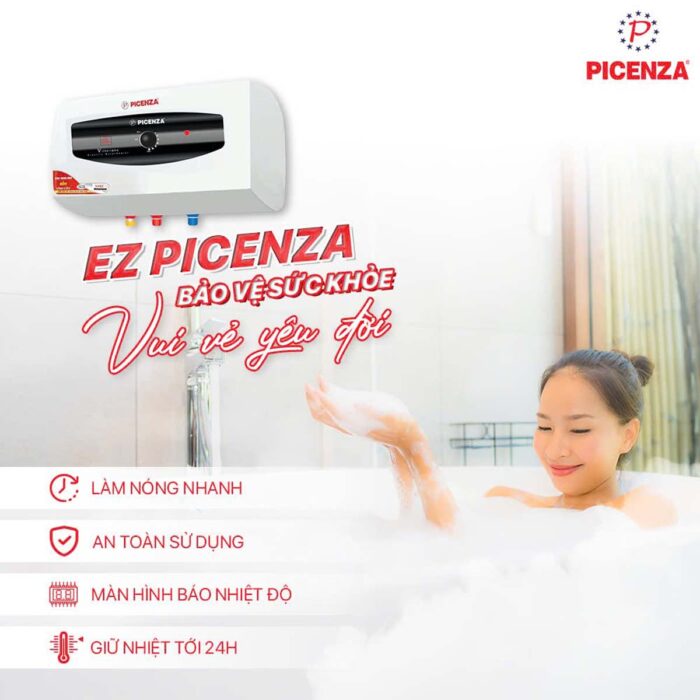 Bình nóng lạnh PICENZA N30EZ 30L ngang - Ảnh 5