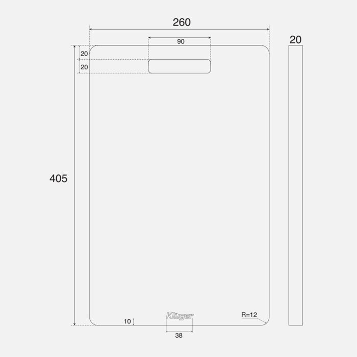 Thớt KLUGER KCB-601P nhựa - Ảnh 2