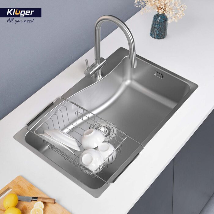 Chậu rửa bát inox KLUGER KF8131FS dòng K300 - Ảnh 6