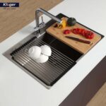 Chậu rửa bát inox KLUGER KF8121B dòng K200 - Ảnh 2