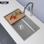 Chậu rửa bát inox KLUGER KG7644FS Plus dòng K600 - Ảnh 3