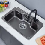 Chậu rửa bát inox KLUGER KT8050FB Basic dòng TAKI - Ảnh 3