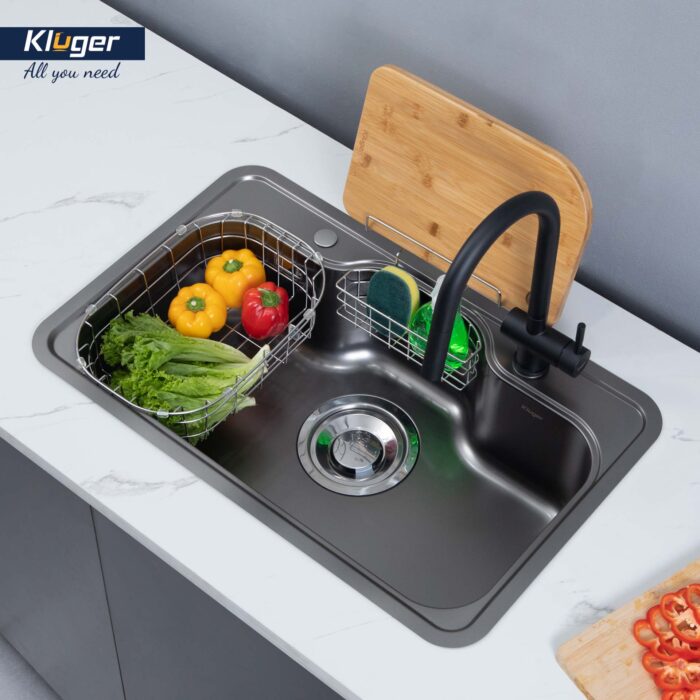 Chậu rửa bát inox KLUGER KT8050FB Plus dòng TAKI - Ảnh 3