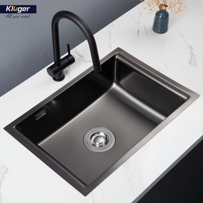 Chậu rửa bát inox KLUGER KU8121B dòng K200 - Ảnh 5