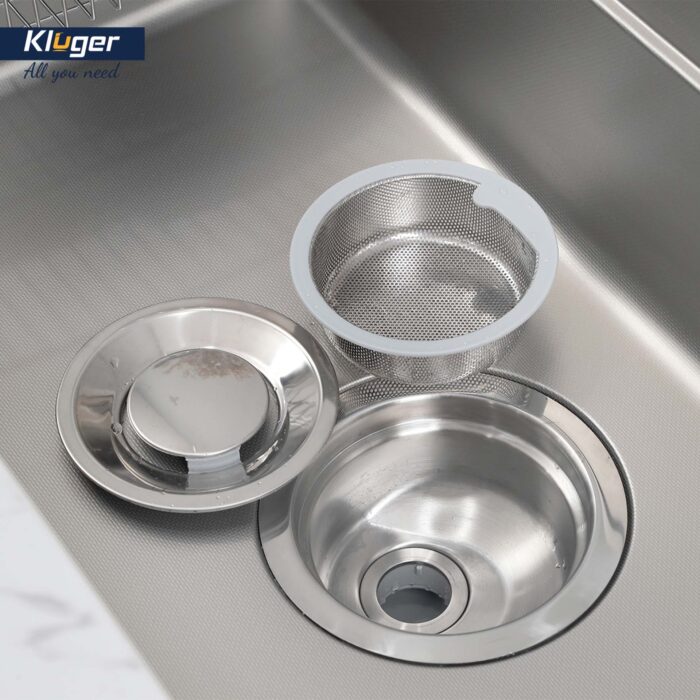 Chậu rửa bát inox KLUGER KU8844FS Basic dòng MOD - Ảnh 7