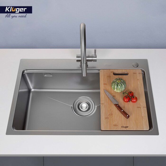 Chậu rửa bát inox KLUGER KW8181FS Plus dòng K800 - Ảnh 6