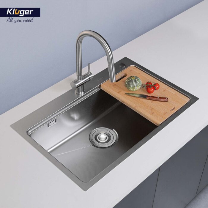 Chậu rửa bát inox KLUGER KW8181FS Plus dòng K800 - Ảnh 7