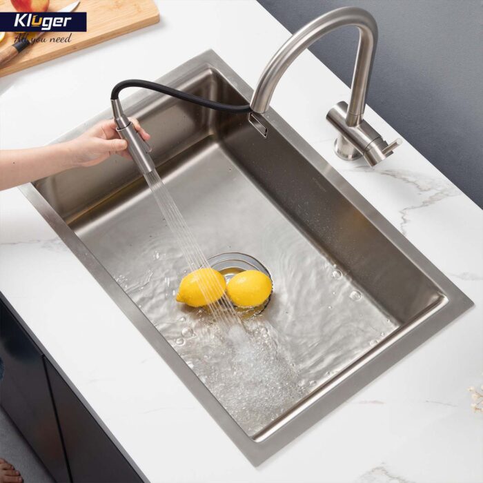 Chậu rửa bát inox KLUGER KU8121S dòng K200 - Ảnh 6