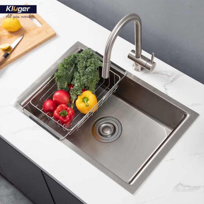 Chậu rửa bát inox KLUGER KU8121S dòng K200 - Ảnh 8