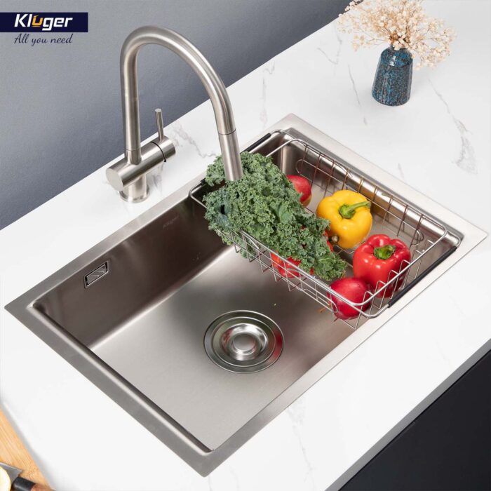 Chậu rửa bát inox KLUGER KU8121S dòng K200 - Ảnh 9