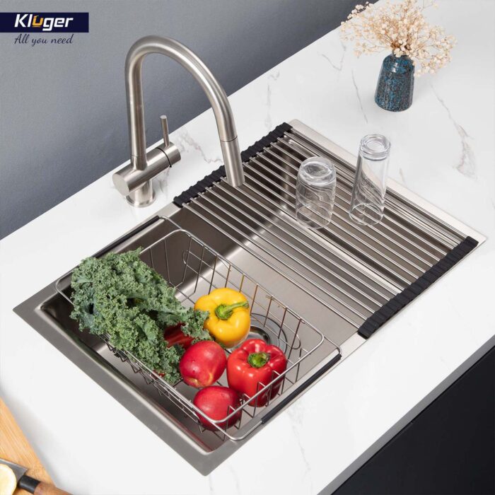 Chậu rửa bát inox KLUGER KU8121S dòng K200 - Ảnh 10