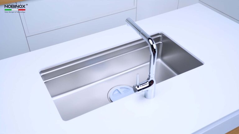 Chậu rửa bát inox NOBINOX LIRA NJ566D - Ảnh 5