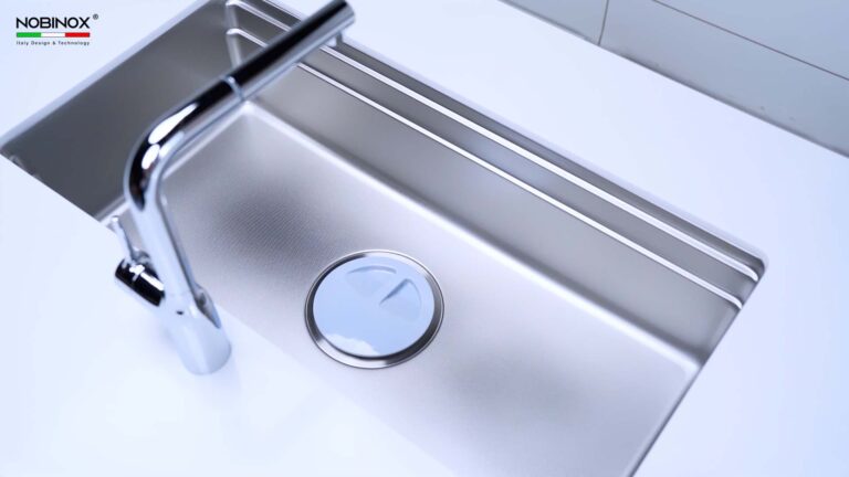 Chậu rửa bát inox NOBINOX LIRA NJ566D - Ảnh 7