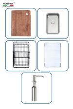 Chậu rửa bát inox NOBINOX LIRA NJ560D - Ảnh 3