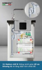 Chậu rửa bát inox NOBINOX LIKEN NL724D - Ảnh 18