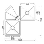 Chậu rửa bát inox NOBINOX LIKEN NL700 - Ảnh 2