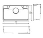 Chậu rửa bát inox NOBINOX LIKEN NL792D - Ảnh 2