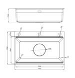 Chậu rửa bát inox NOBINOX LIRA NJ560D - Ảnh 2