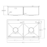 Chậu rửa bát inox NOBINOX LUMIA NJ508D - Ảnh 2