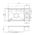 Chậu rửa bát inox NOBINOX LUMIA NJ510B - Ảnh 2