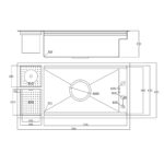 Chậu rửa bát inox NOBINOX LUMIA NJ511B - Ảnh 2