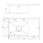 Chậu rửa bát inox NOBINOX LUMIA NJ558B - Ảnh 2