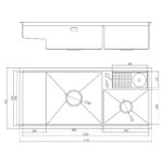 Chậu rửa bát inox NOBINOX RAZIA NJ577 - Ảnh 2