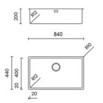 Chậu rửa bát inox NOBINOX TASCA DURIX NT622N CA70FD - Ảnh 2