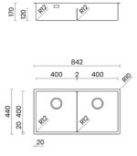 Chậu rửa bát inox NOBINOX TASCA ICON NT642U BB8400T - Ảnh 2
