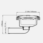 Hố rác chậu rửa bát KLUGER KS-185J - Ảnh 2