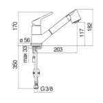 Vòi rửa bát NOBINOX BLUES NB177 RD00127/1T7CR - Ảnh 3