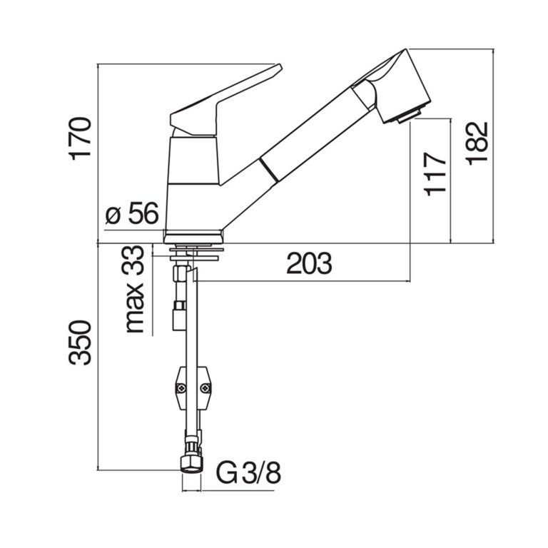 Vòi rửa bát NOBINOX BLUES NB177 RD00127/1T7CR - Ảnh 3