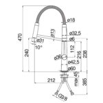 Vòi rửa bát NOBINOX LEVANTE NB303 MV123300CR - Ảnh 2