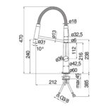 Vòi rửa bát NOBINOX LEVANTE NB306B MV123300FLP - Ảnh 2