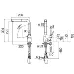 Vòi rửa bát NOBINOX MANIA NB217B CU128117/1TA - Ảnh 2