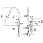 Vòi rửa bát NOBINOX MANIA NB308G CU128137GUP - Ảnh 2
