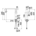 Vòi rửa bát NOBINOX MATCH NB218B MH109113RJBM - Ảnh 2
