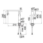 Vòi rửa bát NOBINOX MATCH NB219R MH109113RJCR - Ảnh 2