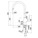 Vòi rửa bát NOBINOX RING NB130LTB MP117137FLP - Ảnh 2