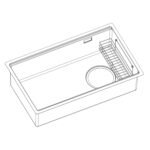 Chậu rửa bát inox KLUGER KY7545SL Basic dòng TOYA - Ảnh 13