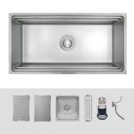 Chậu rửa bát inox KLUGER KG8644FS Plus dòng K600 - Ảnh 2