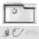 Chậu rửa bát inox KLUGER KH8048FS Basic dòng HARU - Ảnh 2
