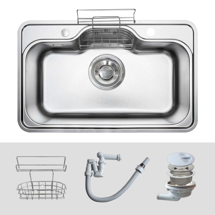 Chậu rửa bát inox KLUGER KT8050FS Basic dòng TAKI - Ảnh 2