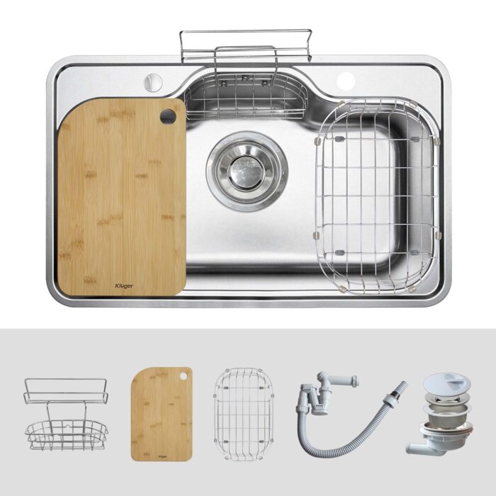 Chậu rửa bát inox KLUGER KT8050FS Plus dòng TAKI - Ảnh 2