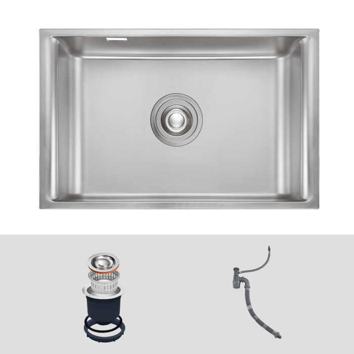 Chậu rửa bát inox KLUGER KU8121S dòng K200 - Ảnh 2