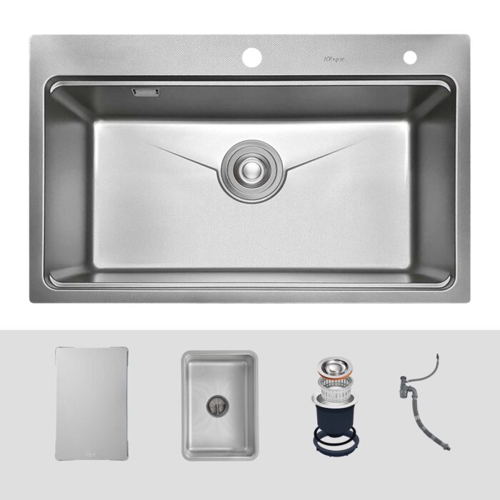 Chậu rửa bát inox KLUGER KW8181FS Plus dòng K800 - Ảnh 2