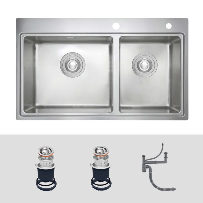 Chậu rửa bát inox KLUGER KW8211S dòng K2 100 - Ảnh 2