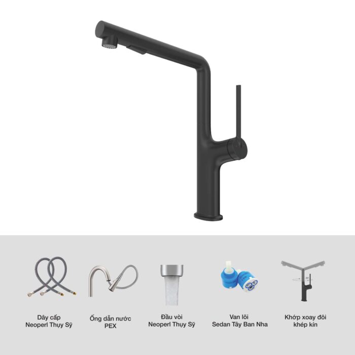 Vòi rửa bát KLUGER KLF0001B - Ảnh 3